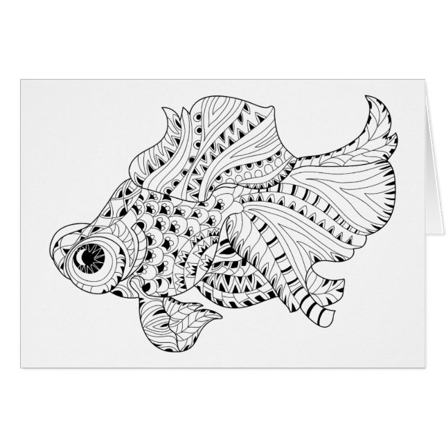 Fisch-Gekritzel (Vorderseite (Horizontal))