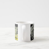 Fisch-Gekritzel-Kratzer Espressotasse (Rückseite)