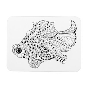 Fisch-Gekritzel Magnet
