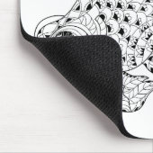 Fisch-Gekritzel Mousepad (Ecke)