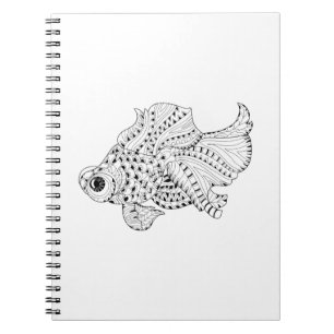 Fisch-Gekritzel Notizblock