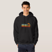 Fisch gestörter Vintager Retrostil Hoodie (Vorne ganz)