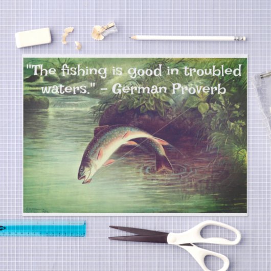 Fisch-Gewebe Seidenpapier (Handwerk)