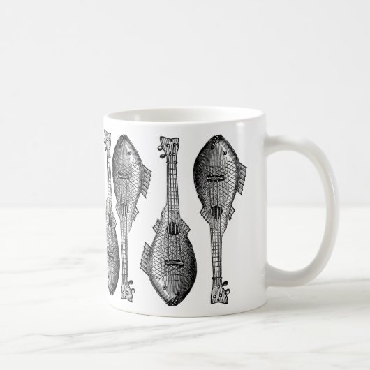 Fisch-Gitarre Kaffeetasse (Rechts)