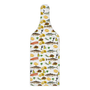 Fisch Glas Schneidbrett Schneidebrett