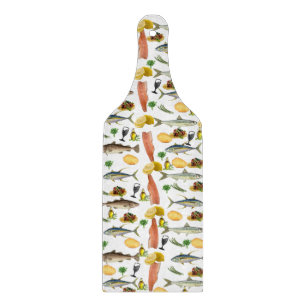 Fisch Glas Schneidbrett Schneidebrett