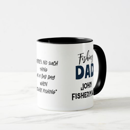 Fisch glücklich Big Fish Quote Tasse (VorderseiteRechts)