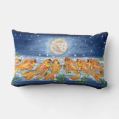Fisch Goldfish Moon Night Time Designer Kissen (Rückseite)