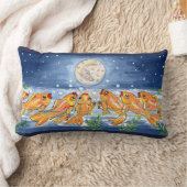 Fisch Goldfish Moon Night Time Designer Kissen (Decke)