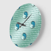 Fisch Große Wanduhr (Winkel)