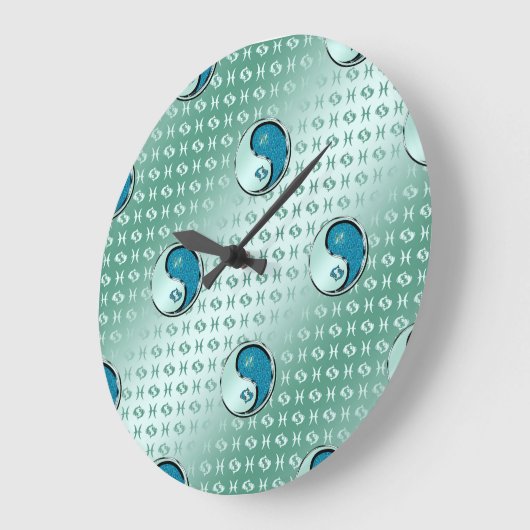 Fisch Große Wanduhr (Winkel)