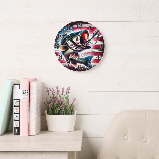 Fisch Große Wanduhr (Lesesaal)