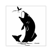 Fisch Gummistempel (Prägung)