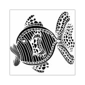 Fisch Gummistempel (Prägung)