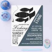 Fisch & Haken, Angelturnier Event-Werbung Flyer (Einzeln)