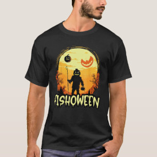 Fisch Halloween Kostüm Fischer Angeln Streich oder T-Shirt