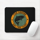 Fisch heruml und finde Regenbogenforelle Fly-Fisch Mousepad (Mit Mouse)