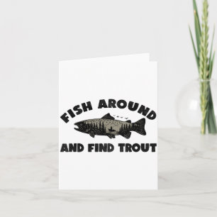 Fisch herumluchsen, Forelle finden, Lustiger Angle Karte