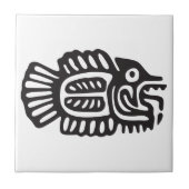 Fisch, Hieroglyph (Maya) Fliese (Vorderseite)