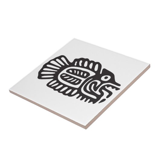 Fisch, Hieroglyph (Maya) Fliese (Seite)