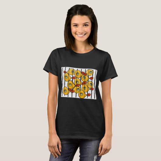 Fisch hinter Gittern T-Shirt (Vorne ganz)