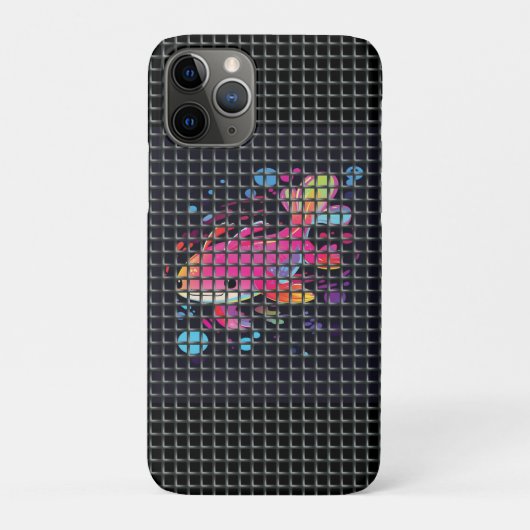 Fisch hinter Netz Illustration Case-Mate iPhone Hülle (Rückseite)