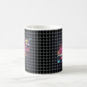 Fisch hinter Netz Illustration Kaffeetasse (Mittel)