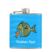Fisch Hip Flask einschüchtern Flachmann (Vorderseite)