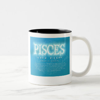 Fisch-Horoskop-Tasse Zweifarbige Tasse