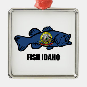Fisch Idaho Ornament Aus Metall