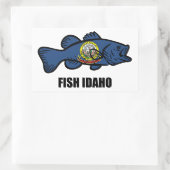 Fisch Idaho Rechteckiger Aufkleber (Tasche)