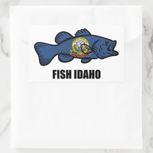 Fisch Idaho Rechteckiger Aufkleber (Tasche)