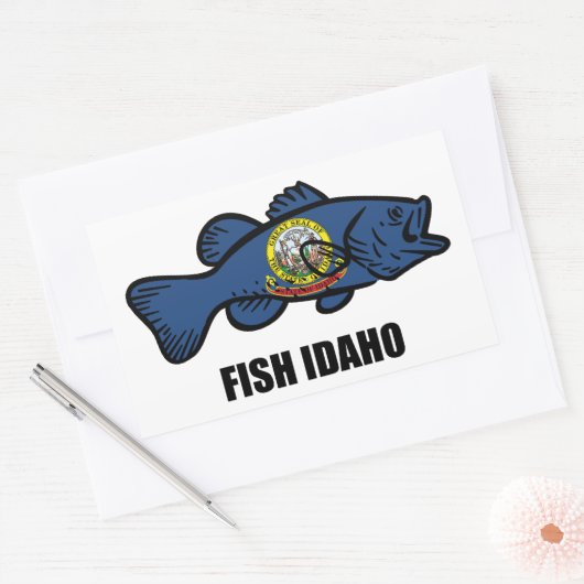 Fisch Idaho Rechteckiger Aufkleber (Umschlag)