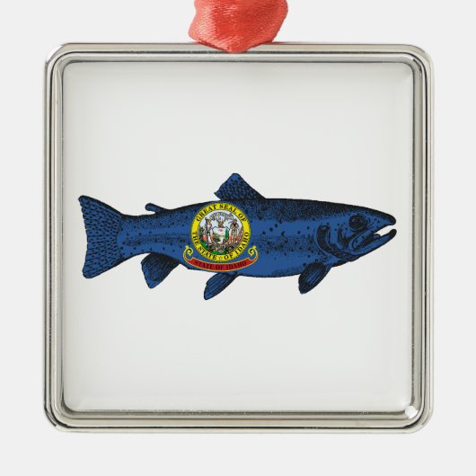 Fisch Idaho Trout Ornament Aus Metall (Vorne)