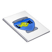 Fisch Im Aquarium mit Liebe Notizblock (Rechte Seite)