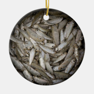 Fisch im Fass Keramikornament
