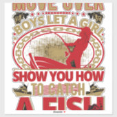 Fisch im Freien Aufkleber (Blatt)