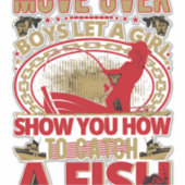 Fisch im Freien Aufkleber (Vorderseite)