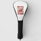 Fisch im Freien Golf Headcover (Vorderseite)