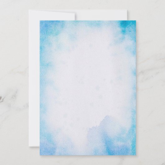 Fisch im Freien Sommer jedes Alter erste Geburtsta Einladung (Rückseite)