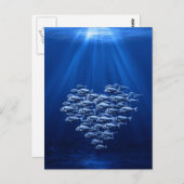 Fisch im Herzen des Wassers Postkarte (Vorne/Hinten)