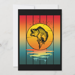 Fisch im Sonnenuntergang Meer Einladung