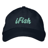 Fisch im Tahoe-See, Sierra Nevada Bestickte Baseballkappe (Vorderseite)