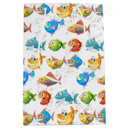 Fisch in Blasen Mittlere Geschenktüte