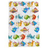 Fisch in Blasen Mittlere Geschenktüte (Rückseite)