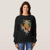 Fisch in Blume Sweatshirt (Vorne ganz)