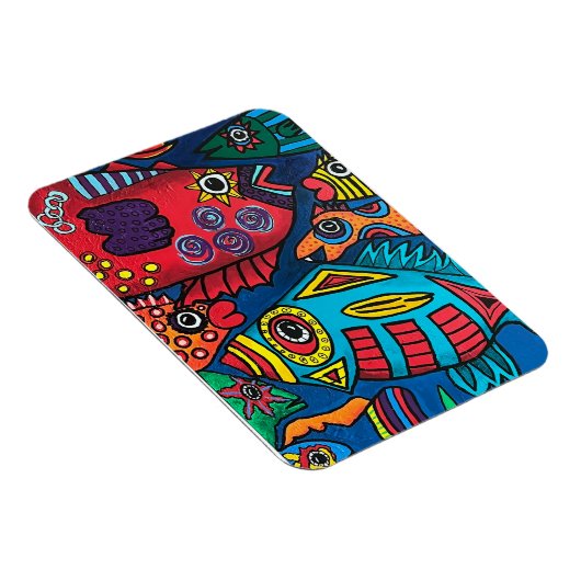 Fisch in der schnellen Flucht Magnet (Rechte Seite)