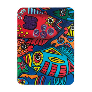 Fisch in der schnellen Flucht Magnet