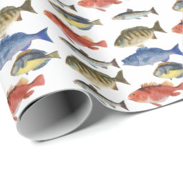Fisch in Farbe Geschenkpapier