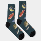 Fisch in Farbe Socken (Rechts)